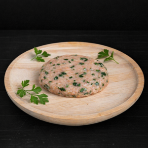Hamburguesa de Pollo con Espinacas